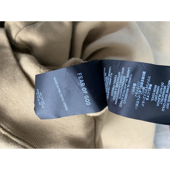 Fear Of God FG7C Hoodie Men Large Beige Sweatshirt Seventh Collection - Picture 11 of 16